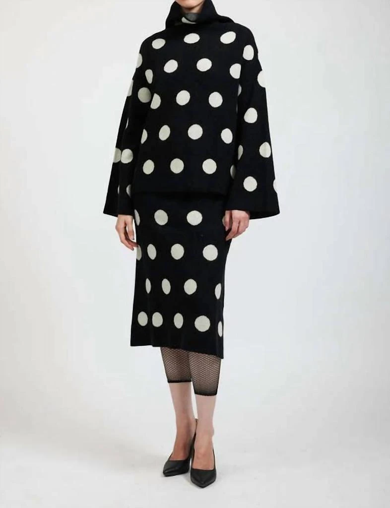 BATSHEVA Batsheva - Saga Polka Dot Skirt 3