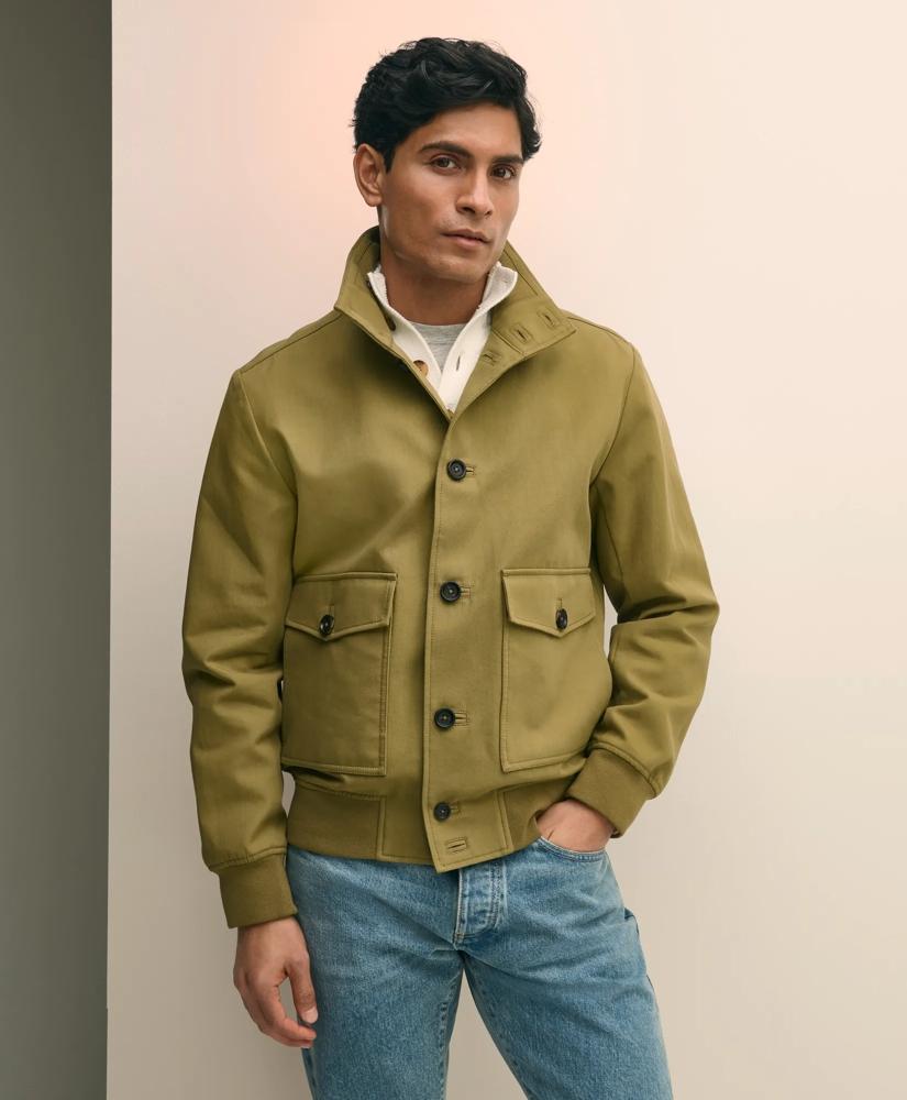 Brooks Brothers Water-Repellent Stand Collar Twill Jacket