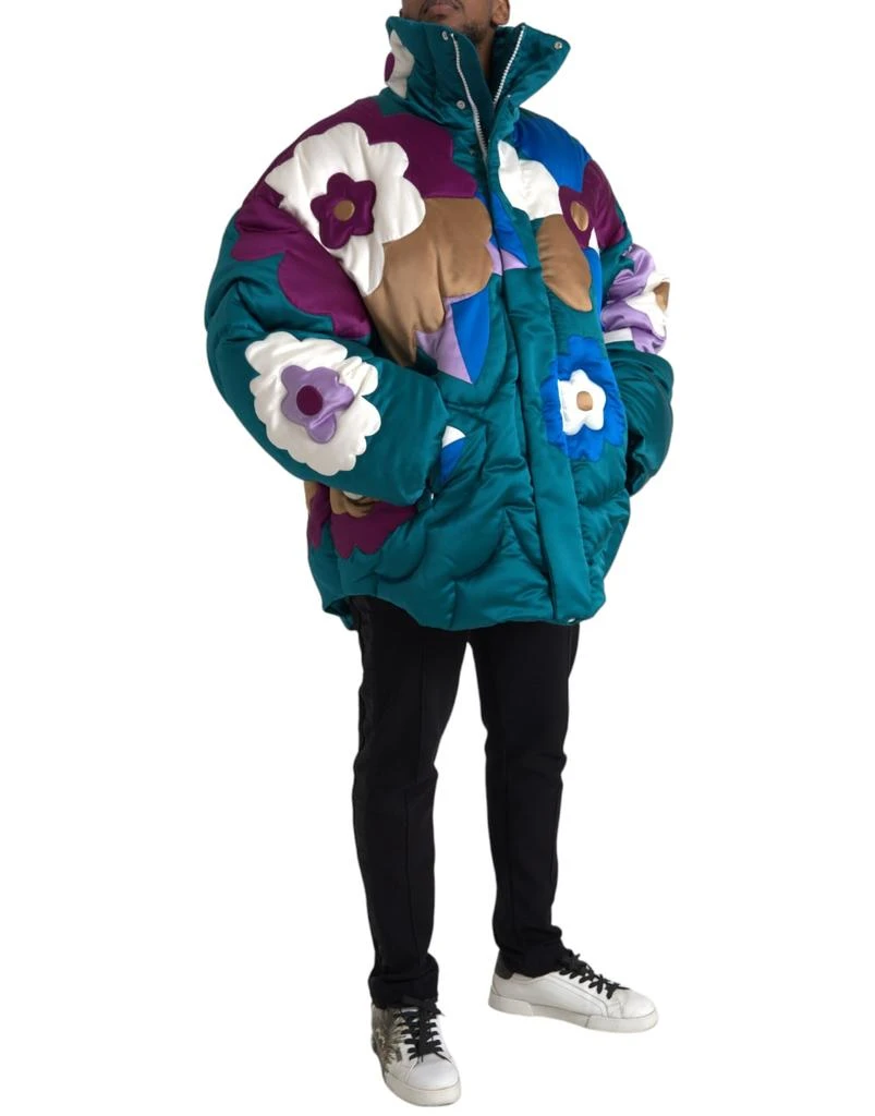 Dolce 
Gabbana Floral Windbreaker Puffer Men
s Jacket 2
