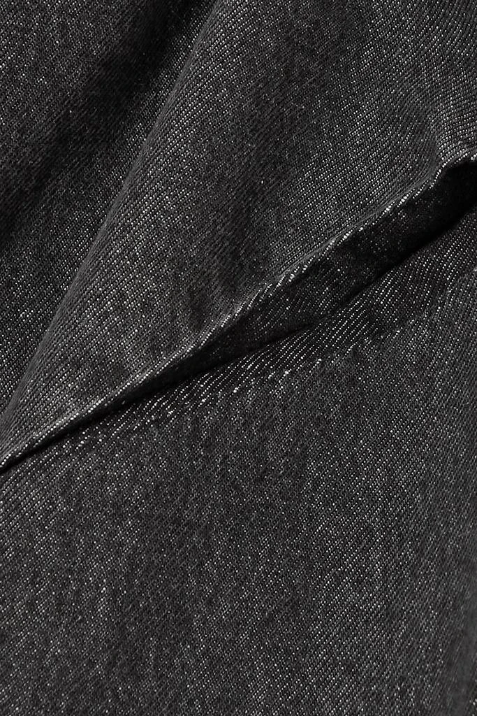 GAUCHERE Paneled denim midi skirt 4