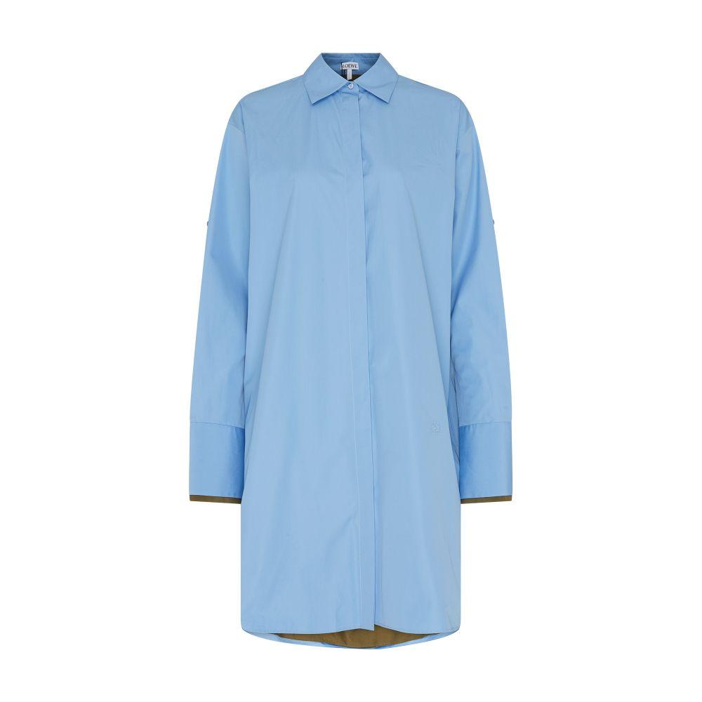 視線を集めて◇ストライプ Shirt Dress◇LOEWE Loewe - Striped cotton poplin shirt dress Loewe