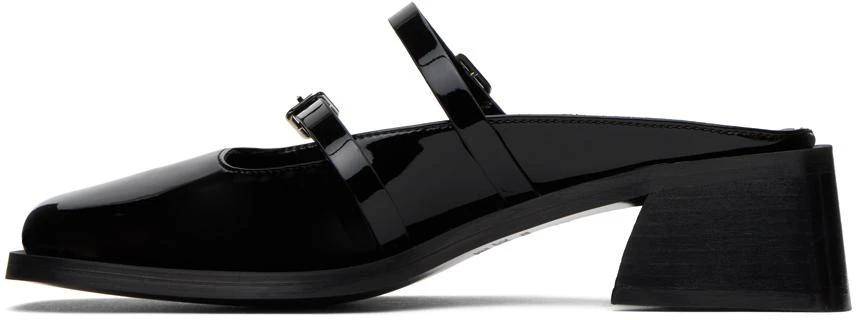 Justine Clenquet Black Andie Patent Mules 3