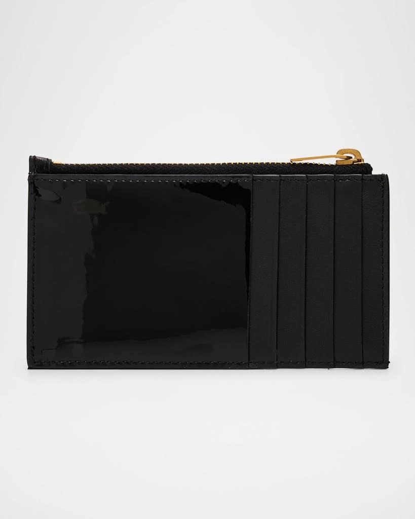 Yves Saint Laurent Fragments YSL Quilted Patent Zipped Card Holder 3
