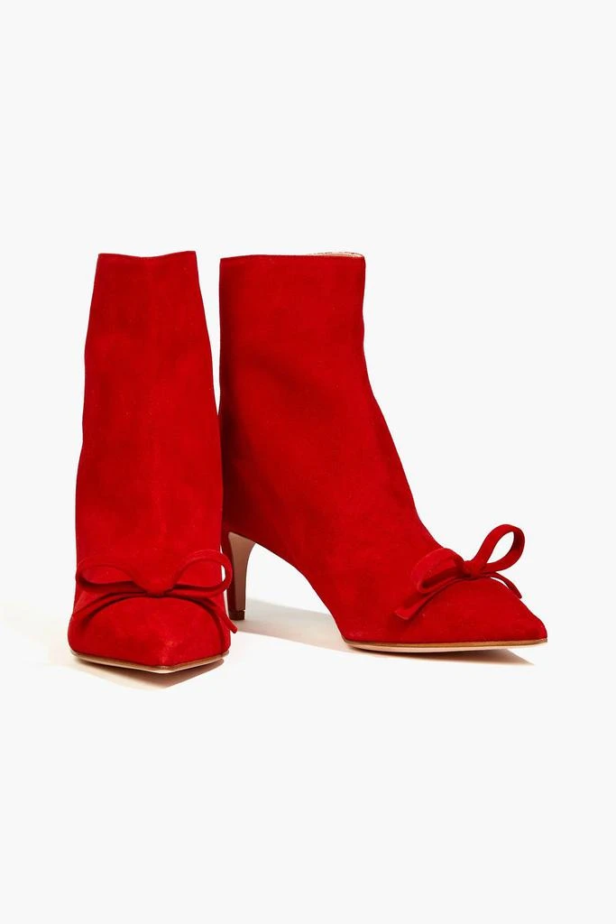 RED Valentino Sandie bow-embellished suede ankle boots 2