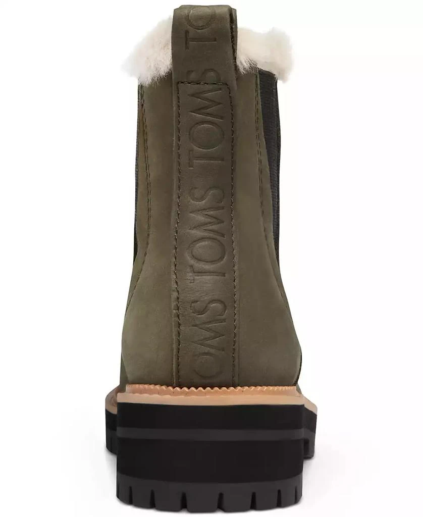 TOMS Women's Dakota Cozy Water-Resistant Chelsea Lug Booties 3