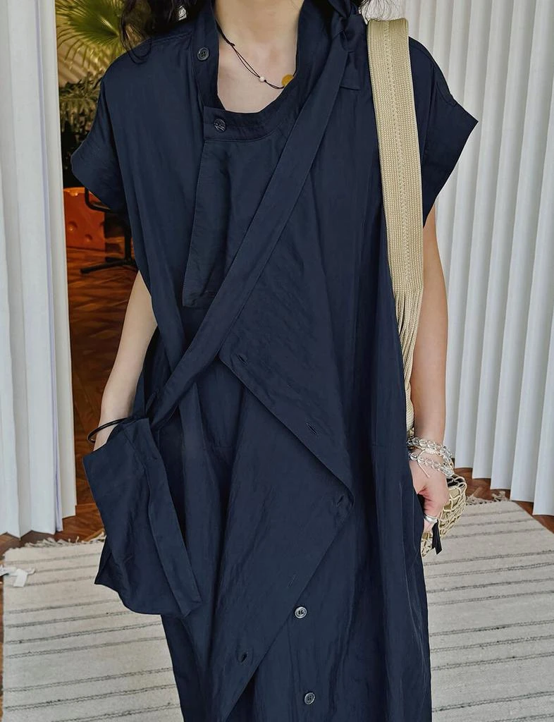 Pixie Market Navy Utility Dress 8