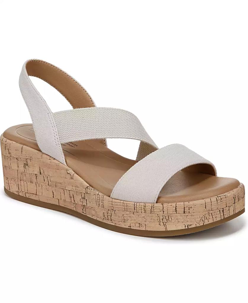 LifeStride Women's Odette Square Open Toe Wedge Sandals