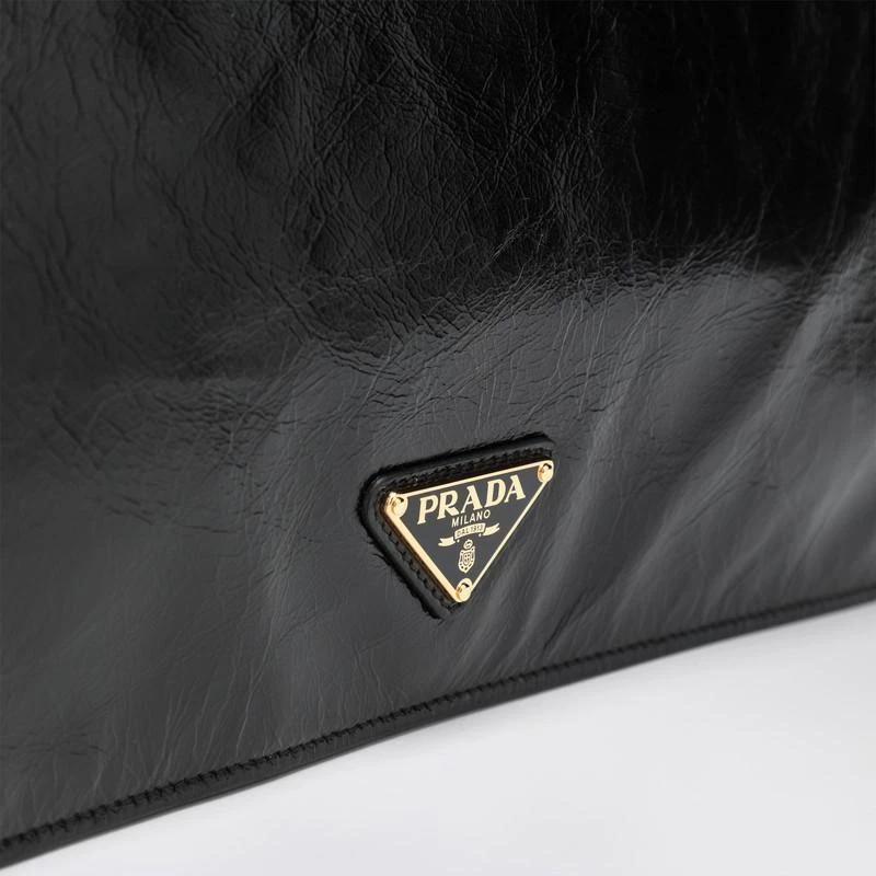 Prada Medium shoulder bag black in leather 6