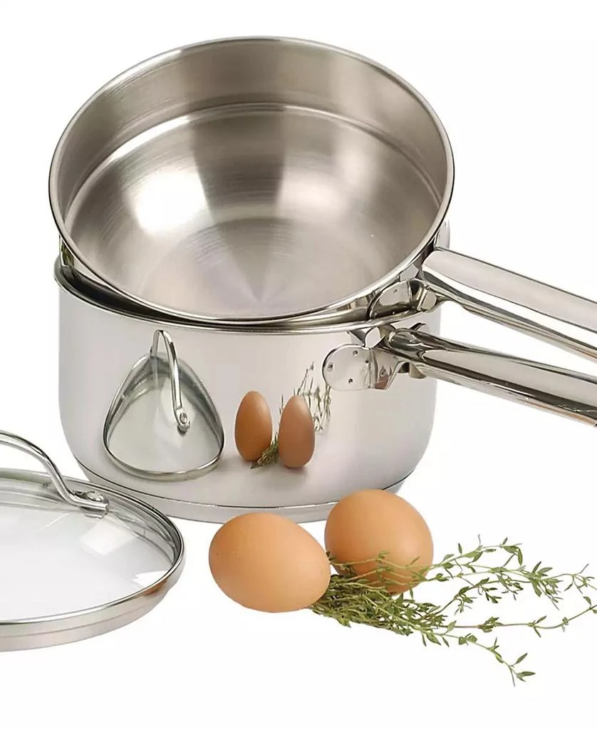 RSVP International Endurance Stainless Steel 3 Piece 2 Qt Double Boiler 8