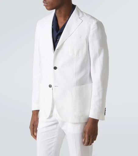 Incotex Ivory Linen and cotton suit 4