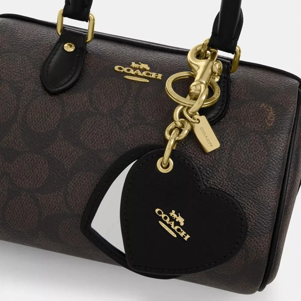 Coach Boxed Mini Rowan Crossbody Bag And Mirror Bag Charm Set In Signature Canvas 5