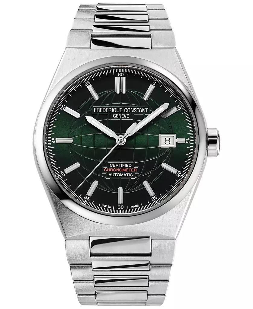 Frederique Constant Men's Swiss Automatic Highlife COSC Stainless Steel Bracelet Watch 39mm