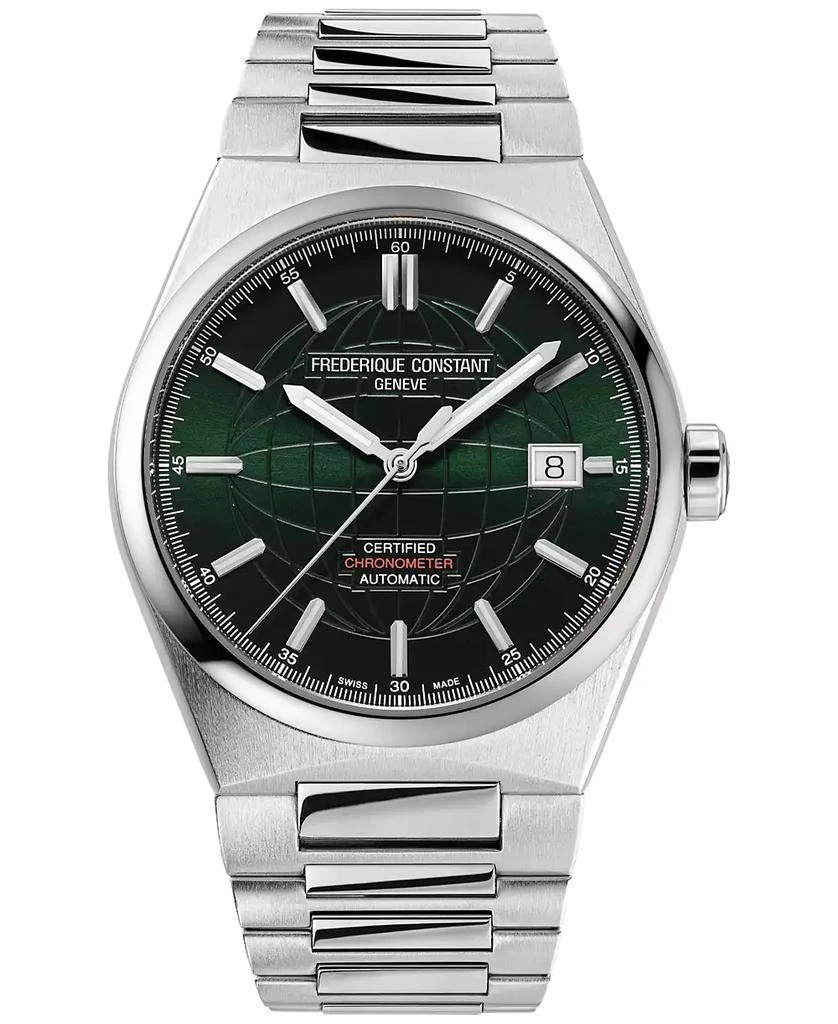 Frederique Constant Men's Swiss Automatic Highlife COSC Stainless Steel Bracelet Watch 39mm 1