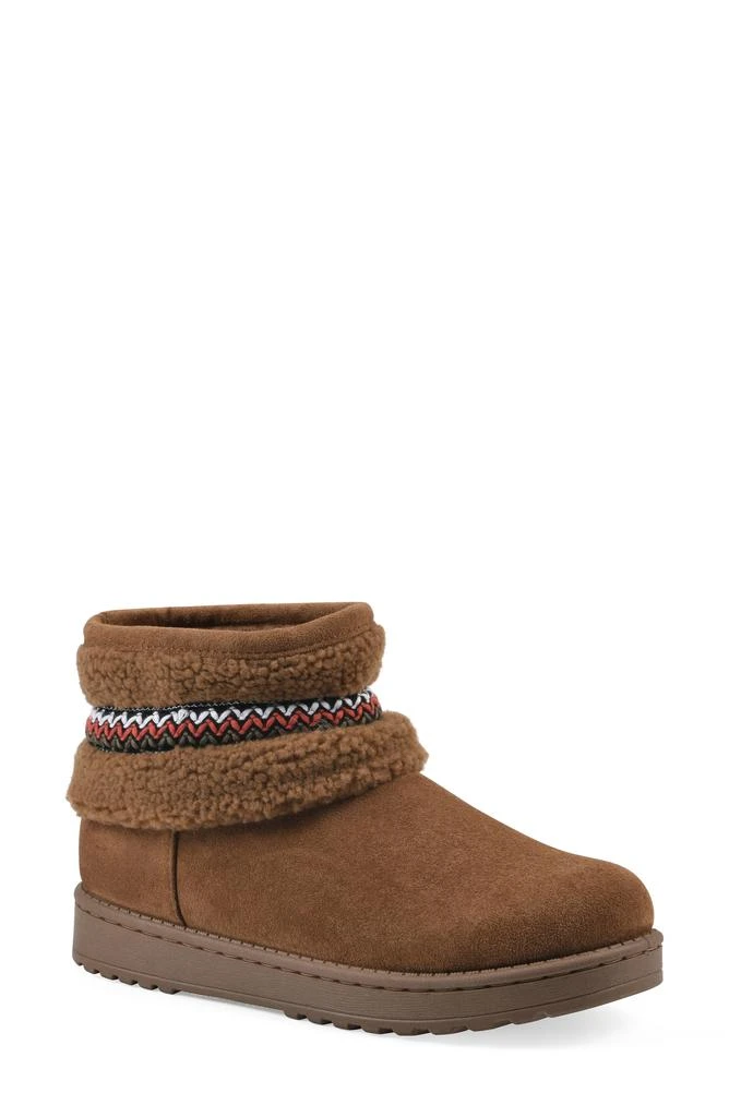 White Mountain Icons Faux Shearling Trim Bootie 1