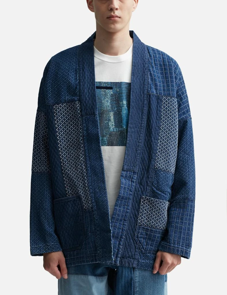FDMTL PATCHWORK HAORI JACKET 3YR WASH 3