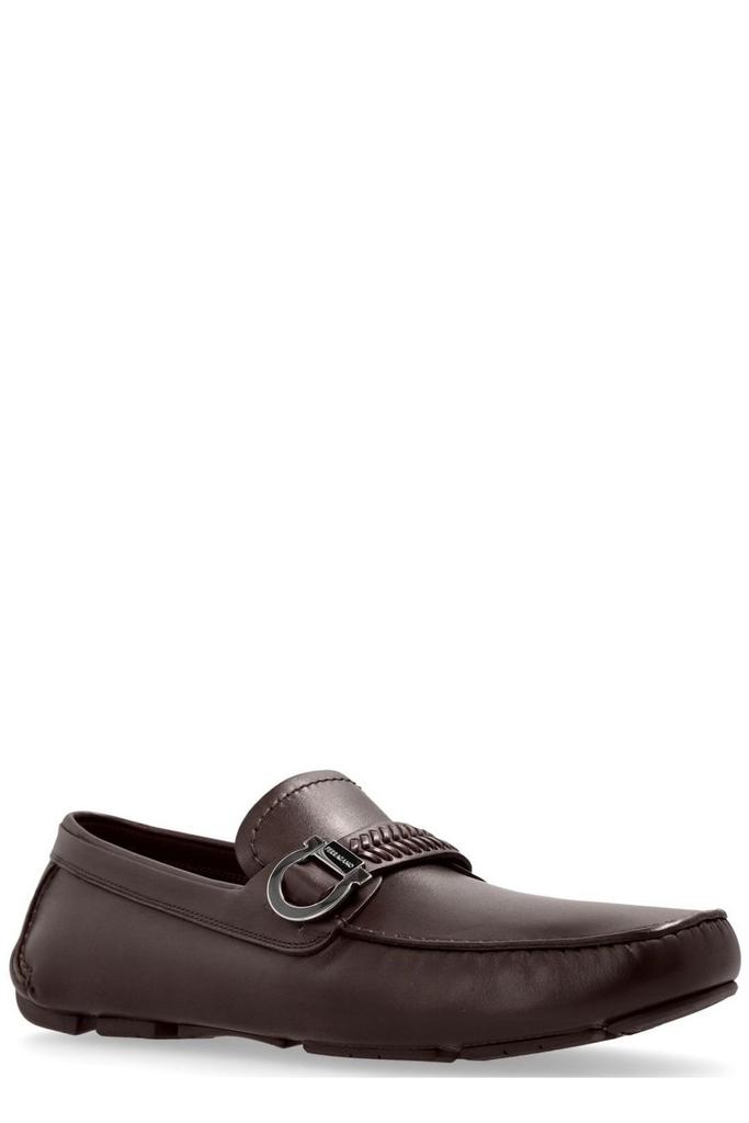 Shop Ferragamo Logo-Engraved Slip-On Loafers on Sale at Shop Ferragamo Logo-Engraved Slip-On Loafers on Sale at