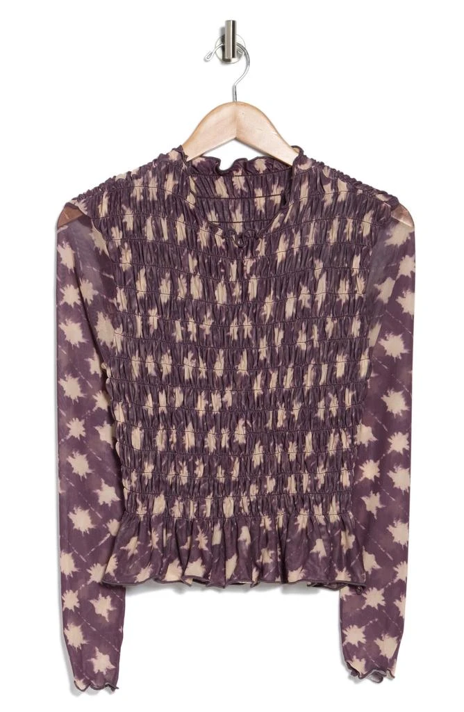 Maaji Eggplant Dye Lourdes Long Sleeve Cover-Up Top 3
