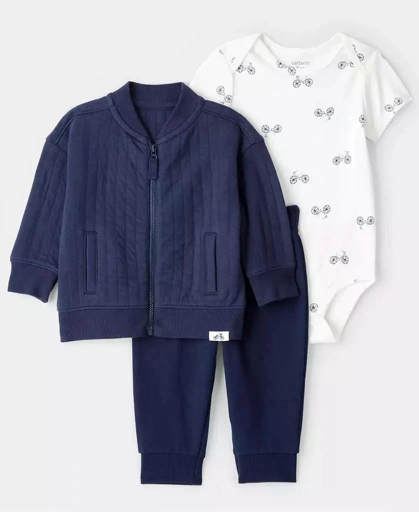 Carter
s Baby Boys
 Quilted Jacket, Bodysuit and Pants, 3-Piece Set