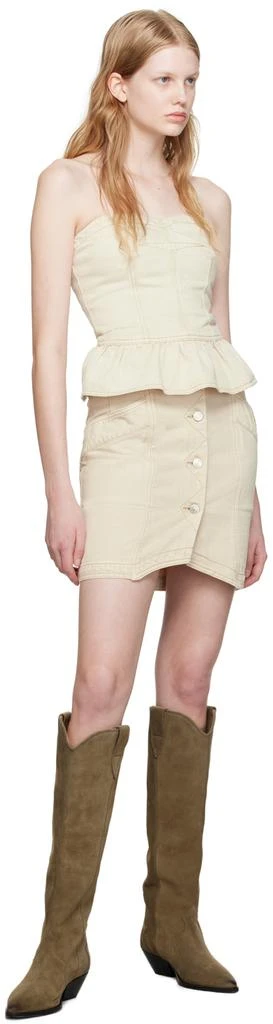 Isabel Marant Beige Solizinia Denim Camisole 4