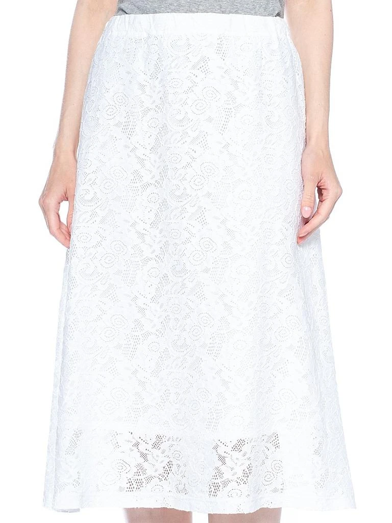 Wilt A-Line Lace Skirt Partial Lined Sheer Hem 7