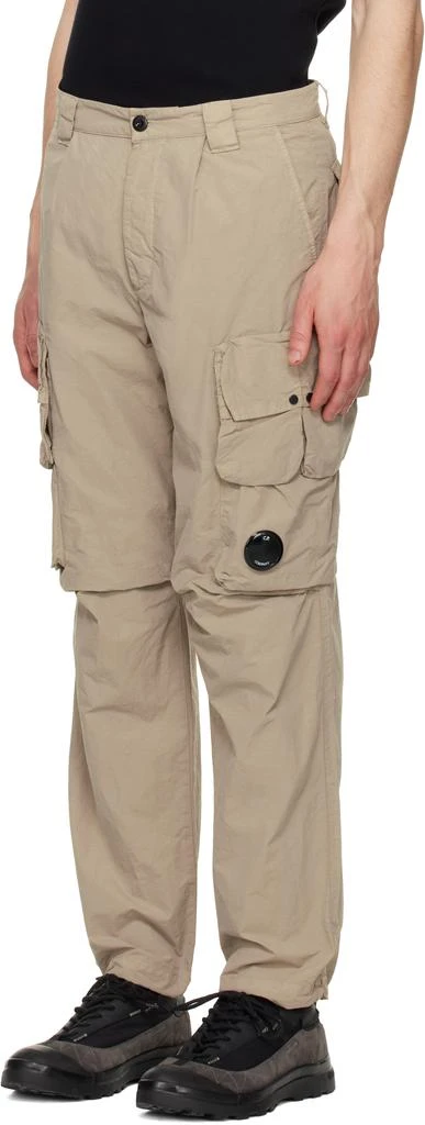 C.P. Company Beige Flatt Nylon Cargo Pants 4