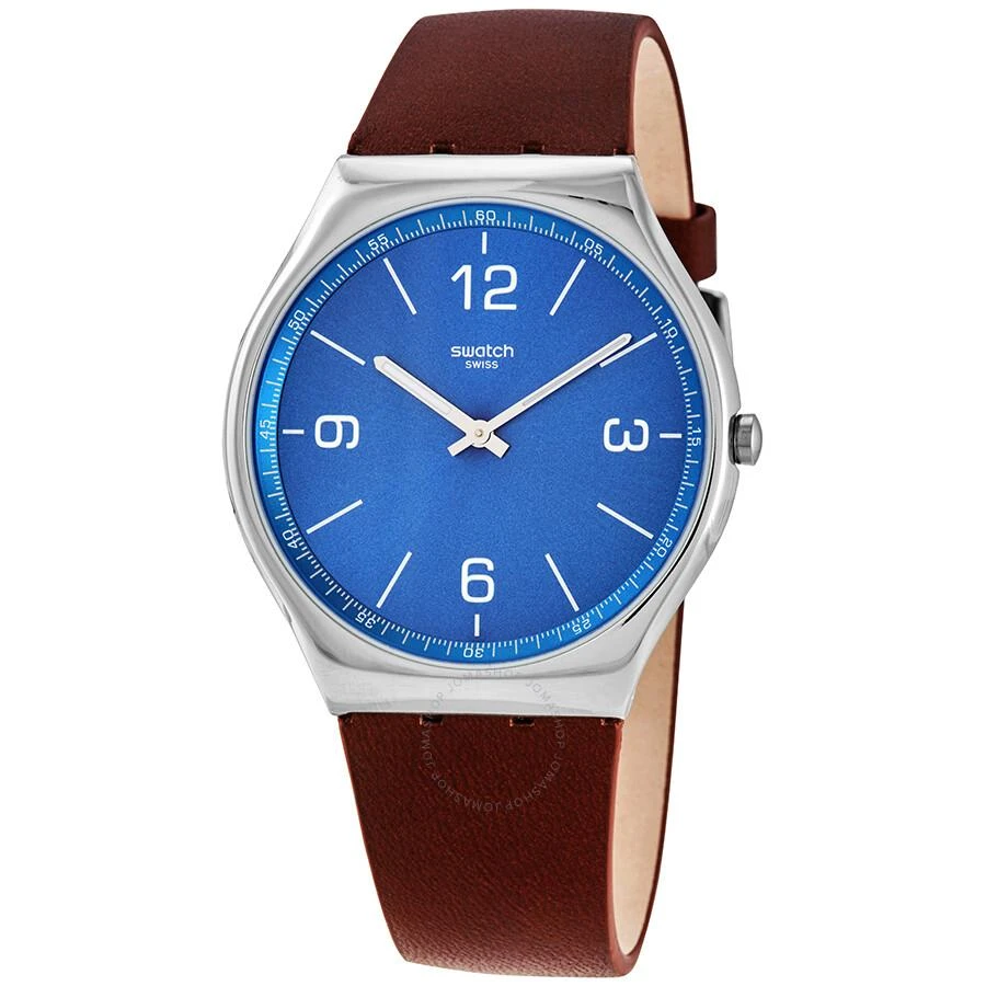 Swatch SKINWIND Sun-brushed Blue Dial Men's Watch SS07S101 1