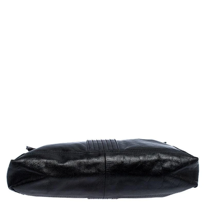 Fendi Fendi  Leather Maxi Baguette Flap Shoulder Bag 4