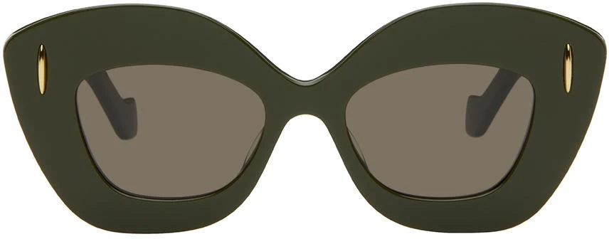 Loewe Green Retro Screen Sunglasses 1