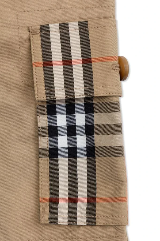 Burberry Burberry Kids Check Trim Cargo Shorts 3