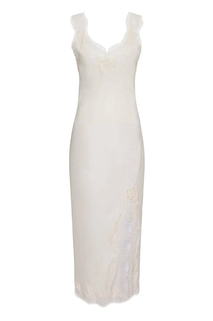 green emerald velvet dress Kat Coco Slip Dress Bright White / Xs main image 0