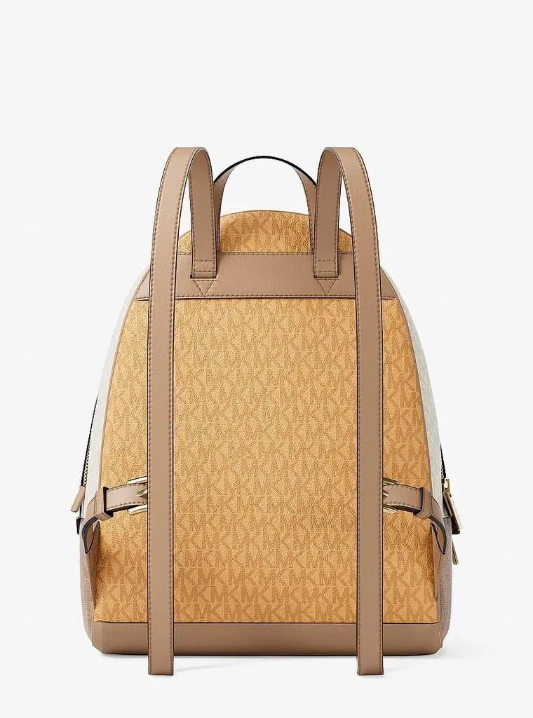 Michael Kors Rhea Medium Color-Block Signature Logo Backpack 5