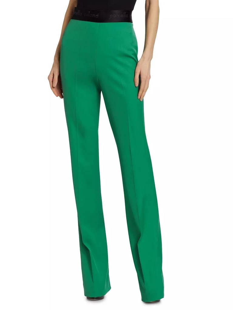 Pamella Roland Cashmere Creased-Front Dress Trousers 3