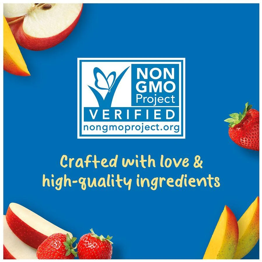 Gerber Natural for Toddler Food Pouches Apple Mango Strawberry 6