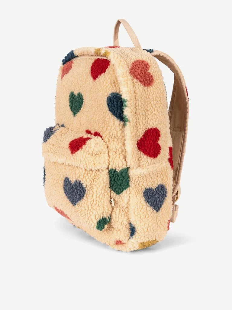 Konges Slojd Girls Jody Teddy Backpack in Ivory (34cm) 3