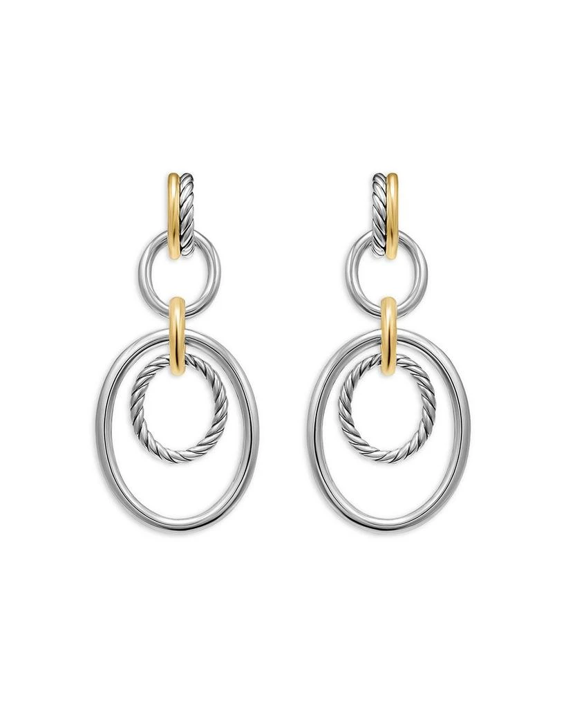 David Yurman DY Mercer® Mobile Drop Earrings in Sterling Silver with 18K Yellow Gold, 65.7mm 1
