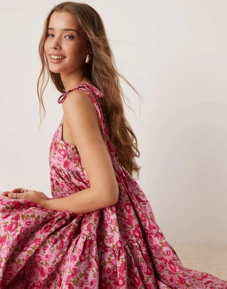 dream sister jane rosette trapeze midaxi dress in pink Midaxi Dress Sister Jane Likely Lady Dress Dream Sister Jane Rosette  Trapeze Midaxi Dress In Pink