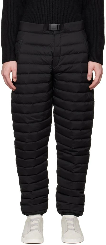 ZEGNA Black Down Lounge Pants 1