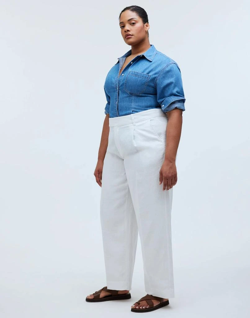Madewell The Plus Harlow Wide-Leg Pant in 100% Linen 3