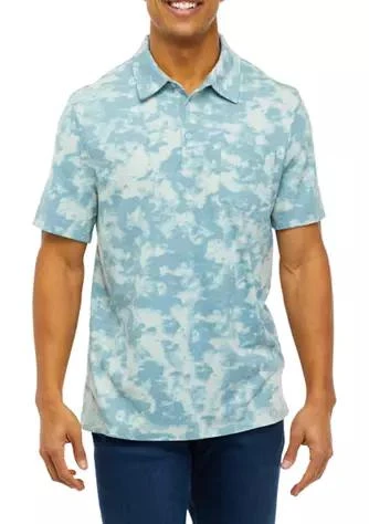 American Rag Rag Short Sleeve Tie Dye Polo Shirt 1