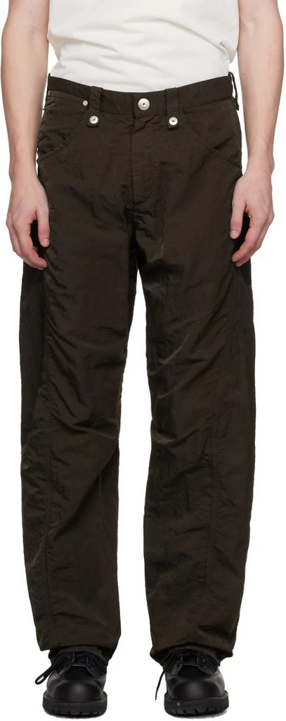 Omar Afridi Brown Twisted Trousers 1