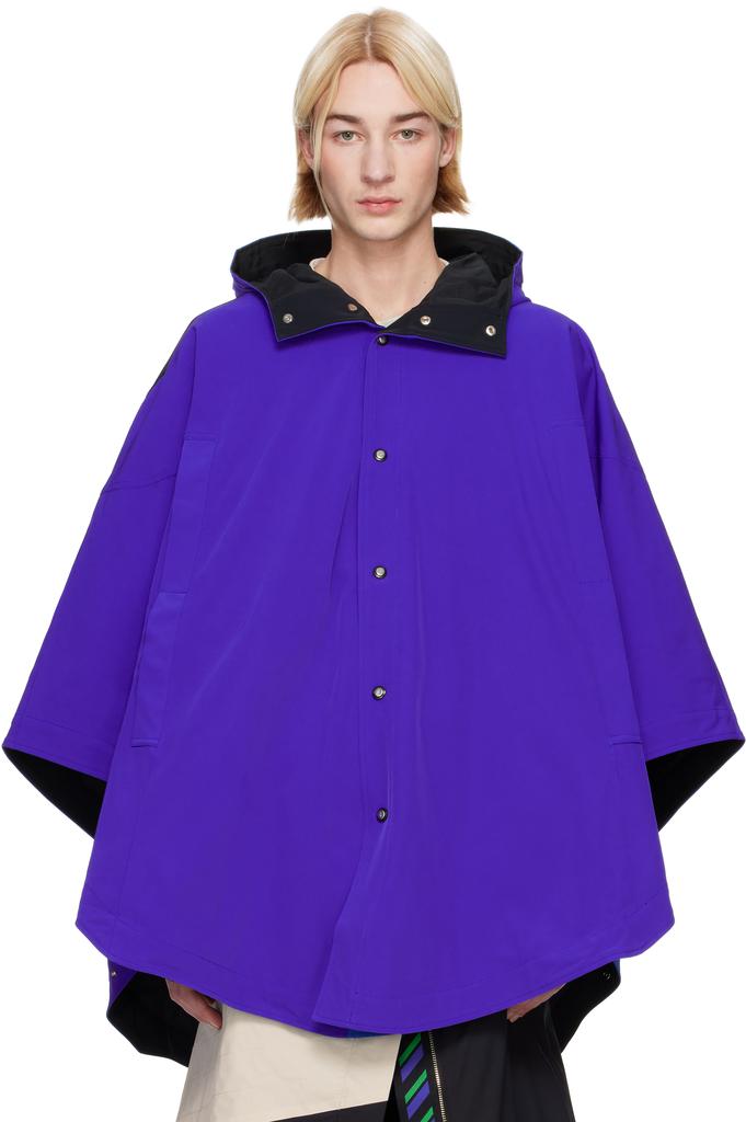 NOVALIS Blue Heveanoid Cape Reversible Jacket – On Sale Now with