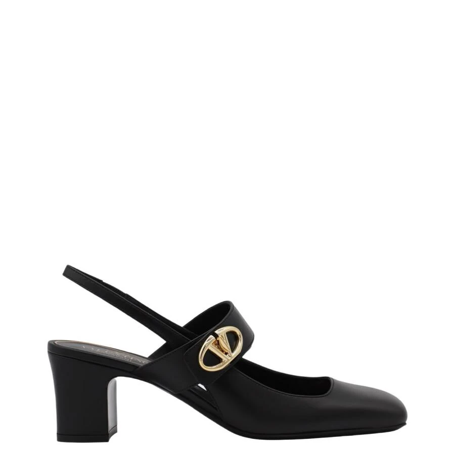 Valentino VLogo Square Toe Slingback Pumps 1