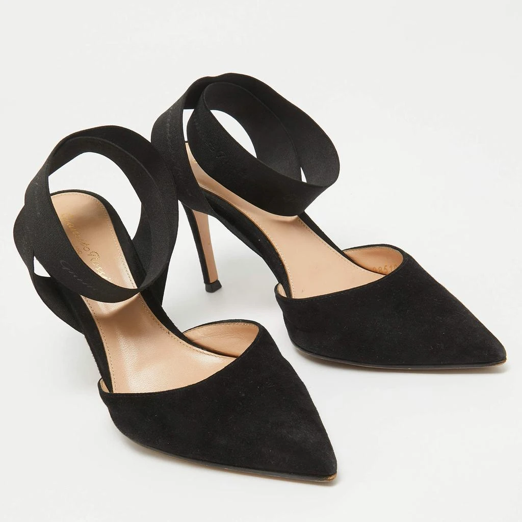 Gianvito Rossi Gianvito Rossi Black Suede Continuity Elastic Pumps Size 38 4