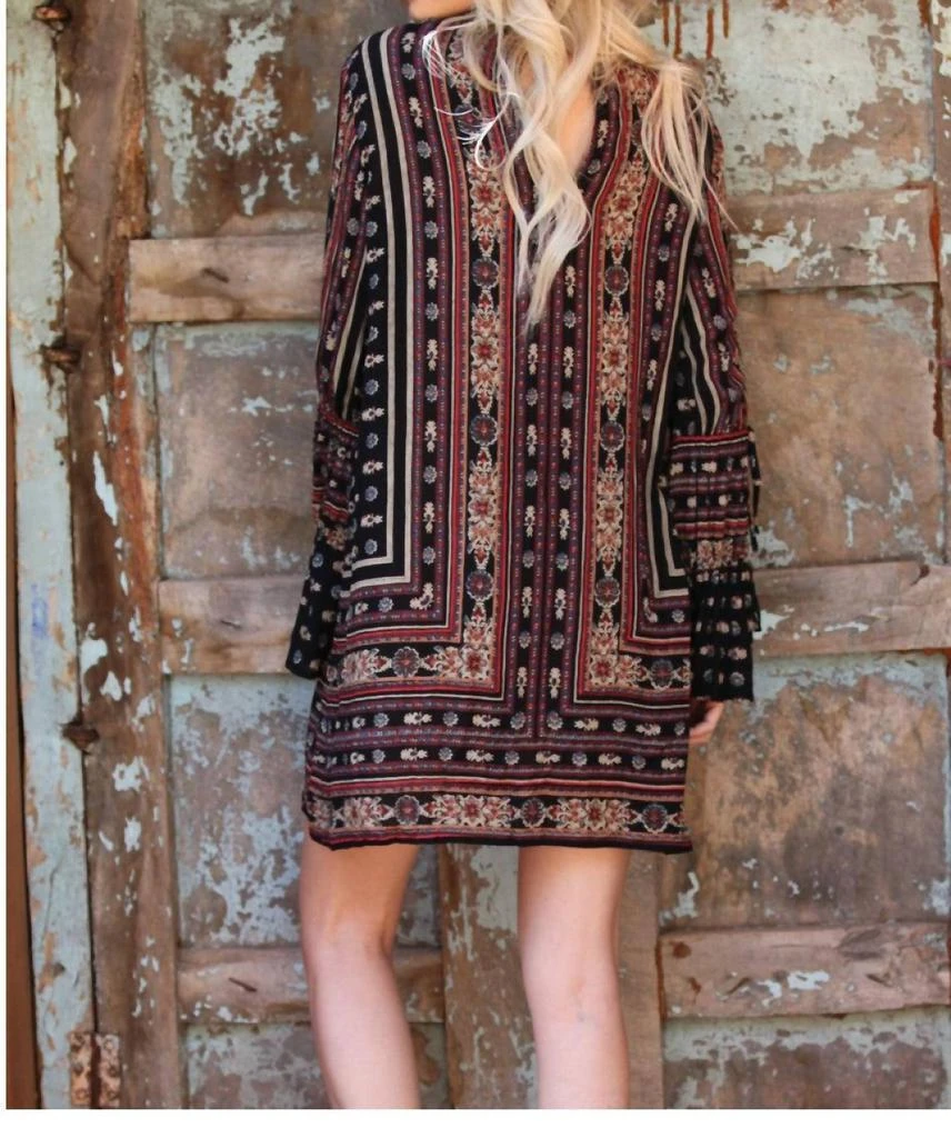 Angie Angie - Double Keyhole Tie Sleeve Dress 3