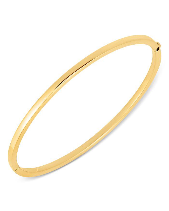 Roberto Coin 18K Yellow Gold Oval Hinge Bangle