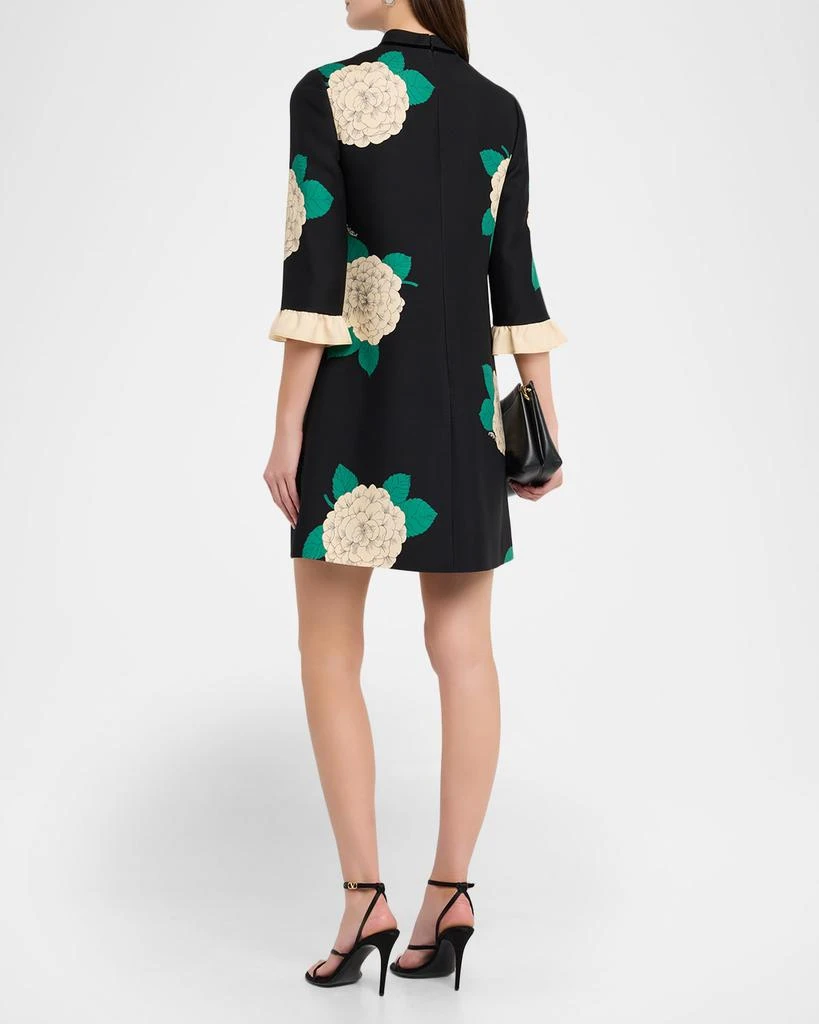 Valentino Apres Lhiver Macro Ortensia Mini Dress with Bow 3