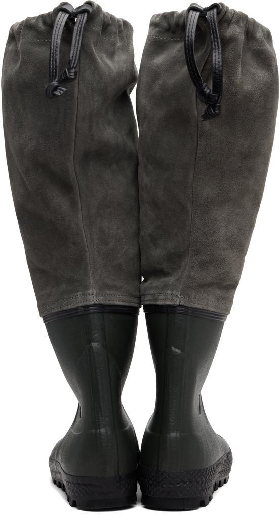 Rier Green & Gray Farmer Rain Tall Boots