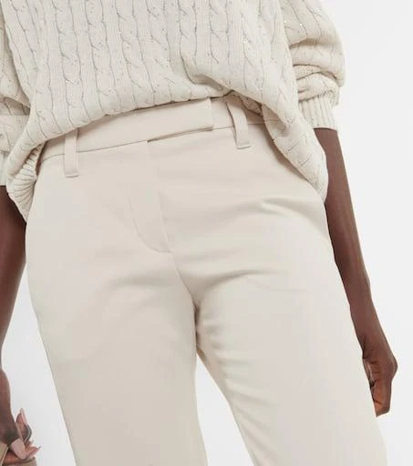 Brunello Cucinelli Cotton-blend chinos 4