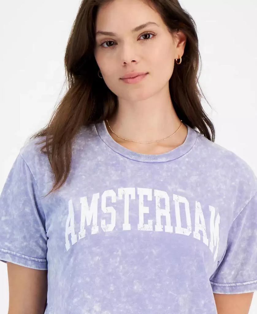 Rebellious One Juniors' Amsterdam Graphic T-Shirt 3