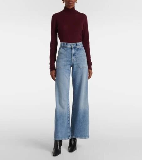 FRAME Modern Pocket high-rise wide-leg jeans 7